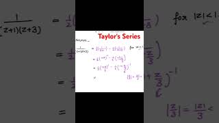 Taylors Series Expansion complexanalysis csirnetmaths viralmaths viralmathematics [upl. by Euqinad]