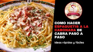 Cómo hacer Espaguetis a la Carbonara  culinariord Espaguetis a la Carbonara sin nata [upl. by Eibot]