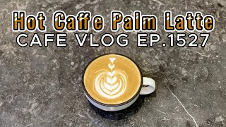 Cafe Vlog EP1527  Hot Caffe Palm Latte  Palm coffee  Barista Skills [upl. by Ferne]