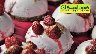 Low Carb Törtchen mit Himbeeren und Nougat  OHNE Backen  Rezept für Törtchen ohne Zucker und Mehl [upl. by Anthony34]