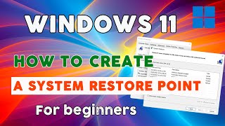 How to Create a System Restore Point in Windows 11  2024  Step by step lesson [upl. by Aryaz]