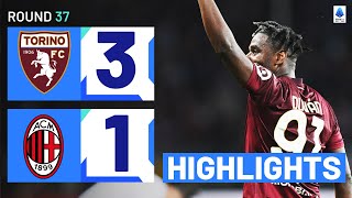 TORINOMILAN 31  HIGHLIGHTS  Toro stun the Rossoneri with THREE goals  Serie A 202324 [upl. by Briano]