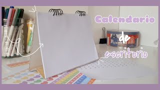 DIY  Calendario de escritorio con materiales basicos [upl. by Htnnek]