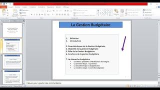 GESTION BUDGETAIRE GENERALITE [upl. by Borg383]