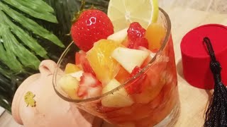 سلطة غلال تونسية بنينة بطريقتين salade de fruits avec deux façons dassaisonnement [upl. by Millar]