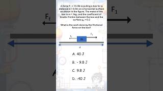 Work done by frictional force  Q2  Physics Lab Tech Test  TLS Exam UAE [upl. by Ley386]