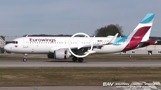 Airbus A320  Eurowings DAEWN  landing at Memmingen Airport [upl. by Landan]