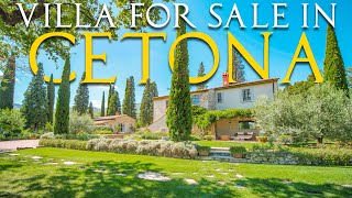 RESTORED COUNTRYSIDE VILLA WITH POOL FOR SALE IN CETONA TUSCANY  ROMOLINI [upl. by Peh]