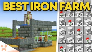 BEST MINECRAFT 121 IRON FARM  New Design Easy Efficient [upl. by Vezza]