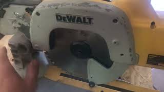 Dewalt DW707 Mitre Chop Saw service [upl. by Riem165]