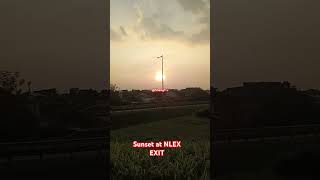 WONDERFUL SUNSET NLEX TO MINDANAO AVE EXIT viralvideo automobile everyone putinpresident new [upl. by Eedissac]