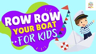 Row Row Row your boat  Nursery Rhyme  Kiwikidsmedia For Kids [upl. by Yhpos]