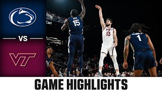 Penn State vs Virginia Tech Game Highlights  202425 ACC Mens Basketball [upl. by Bardo]