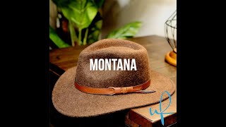 Ultrafino Montana Outback Crushable Wool Felt Fedora with Leather Band [upl. by Lansing]