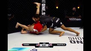 BJJ Phenom Tye Ruotolo submits Gary Tonon within 2 minutes by Darce Choke [upl. by Dreeda]