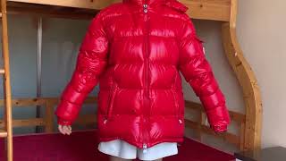 Moncler Marie Quilted Down Red puffer Jacket [upl. by Sivat]