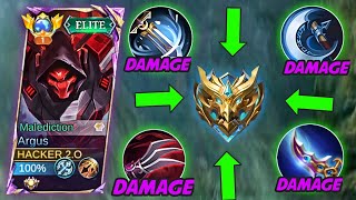 ARGUS SOLO PUSH RANK BUILD AND EMBLEM  2024  MOBILE LEGENDS [upl. by Adehsar]