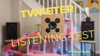 Tweeter ABCD listening test [upl. by Enyad]