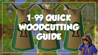 199 Quick Woodcutting Guide  Old School RunescapeOSRS [upl. by Ashlan264]