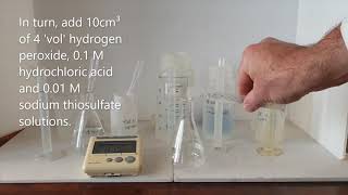 Iodine clock reaction Harcourt Essen method [upl. by Scoles]