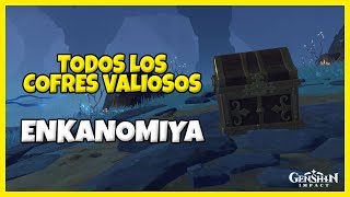 🔍💎Todos los COFRES VALIOSOS de ENKANOMIYA Puzzles Incluidos💎🔍 Genshin Impact [upl. by Previdi]