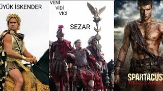 BÜYÜK İSKENDER JUL SEZAR VE SPARTACUS [upl. by Ailuj933]