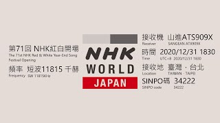 【SWDX】20201231 NHK 第71回紅白歌合戰開幕The 71st NHK Red amp White YearEnd Song Festival Opening [upl. by Fish324]