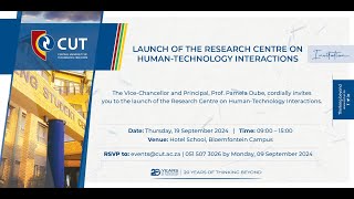 LAUNCH OF THE RESEARCH CENTRE ON HUMANTECHNOLOGY INTERACTIONS [upl. by Nocaj59]