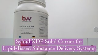 Syloid XDP Solid Carrier for LipidBased Substance Delivery Systems [upl. by Alathia]