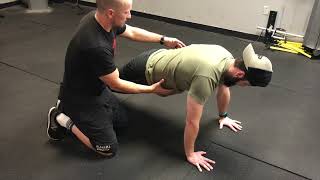 Push Up Position Shoulder Protraction and Retraction [upl. by Gagliano]