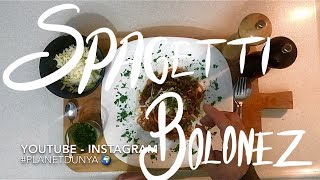 Spagetti Bolonez Kıymalı Makarna  Bolonez Soslu Makarna 🎯 planetdunya 🌍 [upl. by Ytteb547]