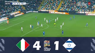 ItaliaIsraele 41  UEFA Nations League 202425  Highlights della Partita [upl. by Rora]