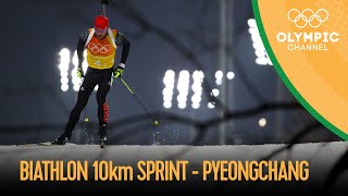 Mens 10km Sprint  Biathlon  PyeongChang 2018 Replays [upl. by Leilamag]