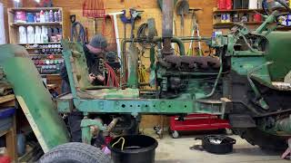 John Deere 2510 Front Engine Tear Down Part 1 [upl. by Selma]