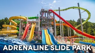 All Water Slides at Adrenaline Waterpark Zalakaros Hungary GoPro POV [upl. by Euqram]