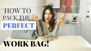 How To Pack Perfect Work Bag  The Intern Queen [upl. by Kress273]