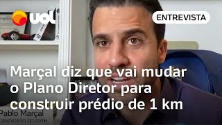 Pablo Marçal fala em mudar Plano Diretor para construir prédio de 1 km como proposta para habitação [upl. by Raybourne563]