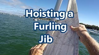 Hoisting a Furling Jib  Sail Fanatics [upl. by Elayne]