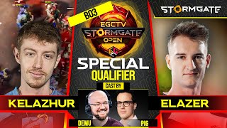 EGCTV Stormgate Open 10k  Special Qualifier for IEM SC2 Participants  Elazer vs Kelazhur Bo3 [upl. by Barhos146]