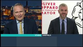 ITV Calendar Doncaster Sheffield Airport Tuesday 12 November interview with Mayor Oliver Coppard [upl. by Mcclain]