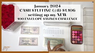 HOW TO SUCCESSFULLY COMPLETE THE 100 ENVELOPE CHALLENGE  SAVE 5050  1006 CASH STUFFING [upl. by Attolrahc]