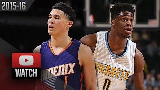 Emmanuel Mudiay vs Devin Booker Rookies Duel Highlights 20160310 Nuggets vs Suns  MUST Watch [upl. by Rodie]