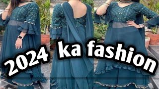 30  Frock style long kurty Design latest long frock design 2024 for girls [upl. by Helsell]