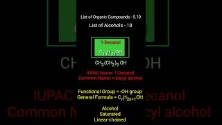 Alcohols 10  Decanol  1Decanol  nDecyl alcohol  C10H21OH [upl. by Avictor]