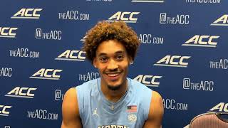 UNC Seth Trimble ACC Tipoff Breakout Interview [upl. by Yokum]