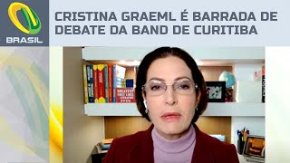 Cristina Graeml é barrada de debate da Band pela Prefeitura de Curitiba [upl. by Anayhd]