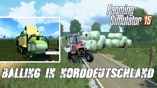 Baling in NordDeutschland  Krone Ultima CF 155 XC Logitech G27 [upl. by Notyep]