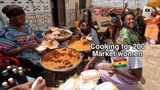 Cooking for market women to Celebrate our 100000 Subscribers  African village life [upl. by Olshausen]