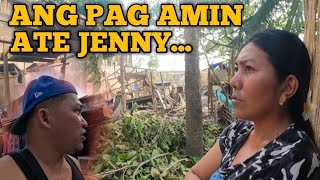 PAG BISITA KAY ATE JENNY PANG APAT NA BESES NA PALA SINIRA ANG BAHAY NILA DAHIL SA BAGYO [upl. by Etnahsa335]