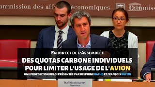 Aérien  une loi pour des quotas carbone individuels [upl. by Anires]